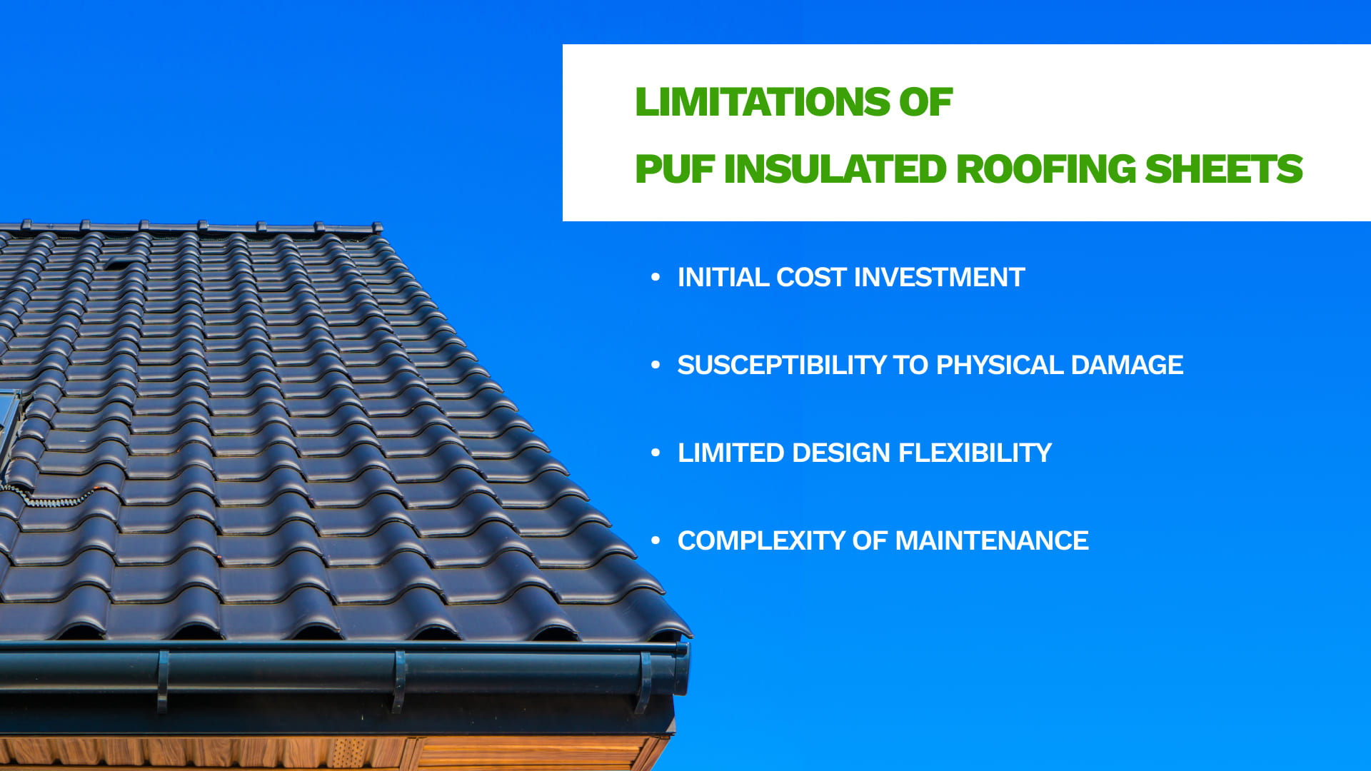Roof Master - PUF Insulated Roofing Sheets